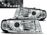 Paire de feux phares Skoda Octavia 00-04 Daylight led chrome