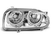 Paire de feux phares VW Golf 3 de 09/1991 a 08/1997 angel eyes chrome