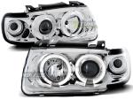 Paire de feux phares VW Polo 6N 94-99 angel eyes chrome