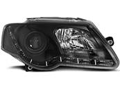 Paire de feux phares VW Passat B6 3C de 2005 a 2010 DRL led noir