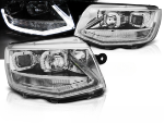 Paire de feux phares VW T6 de 2015 a 2019 Led DRL chrome