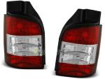 Paire de feux arriere Design VW T5 a hayon 03-09 Rouge Blanc