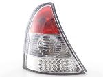 Paire de feux arrière Renault Clio B 2001 a 2004 Rouge Chrome Led