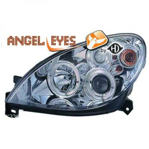 Paire de feux phares Angel Eyes Citroen Xsara 2000 a 2005 chrome