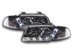 Paire de feux phares Daylight Led Audi A4 B5 1995-1999 Chrome