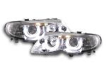 Paire de feux phares Angel Eyes BMW serie 3 E46 Berline 02-05 chrome