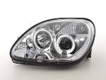 Paire de feux phares Angel Eyes Mercedes SLK R170 de 96 a 02 chrome