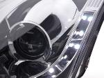 Paire de feux phares Daylight Led Ford Focus 01-04 Chrome