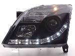 Paire de feux phares Daylight Led Opel Vectra C 02-05 Noir