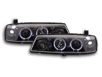 Paire de feux phares Angel Eyes Opel Calibra de 90-98 Noir