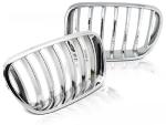 Paire de grilles de calandre BMW X3 F25 de 2010 a 07/2014 Chrome