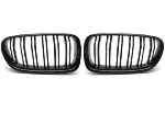 Paire grilles calandre BMW serie 5 F10 / F11 de 2010 a 2016 Look sport noir brillant