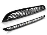 Grille calandre Mini Cooper 01-06 R50/R53 look S noir brillant