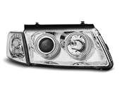 Paire de feux phares VW Passat 3B 96-00 angel eyes CCFL chrome