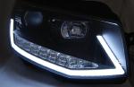 Paire de feux phares VW T6 15-19 LED DRL LTI Noir