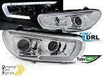 Paire de feux phares Daylight DRL LTI Led VW Scirocco de 08-14 chrome