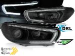 Paire de feux phares Daylight DRL LTI Led VW Scirocco de 08-14 Noir