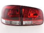 Paire feux arrière VW Touareg 7L 2003 a 2009 Rouge Chrome Led