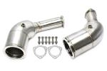 Downpipe Echappement Inox Audi RS6 Avant C8 Hybrid Quattro de 2019 a 2021 - 600cv - Avec Cata