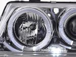 Paire de feux phares Angel Eyes Opel Astra F 95-97 Chrome