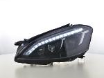 Paire de feux phares Daylight Led Mercedes Classe S 221 05-09 Noir