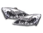 Paire de feux phares Daylight Led Ford Focus 01-04 Chrome