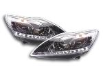 Paire de feux phares Daylight Led Ford Focus 3 08-10 Chrome