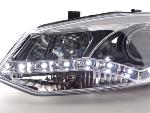 Paire de feux phares Daylight led VW Polo 6R de 10-14 chrome