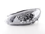 Paire de feux phares Daylight led DRL VW Golf 6 de 08-12 chrome