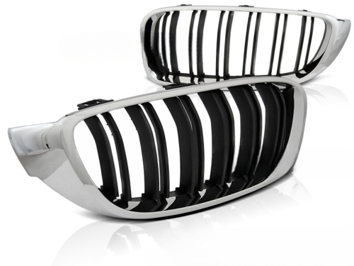 Grilles calandre BMW serie 4 F32/F33/F36 de 2013 a 2020 Chrome noir