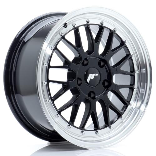 Jante JR Wheels JR23 17x8 ET35 5x100 Glossy Black w/Machined Lip