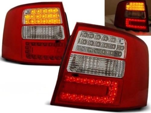 Paire de feux arriere Audi A6 C5 de 05/1997 a 05/2004 break LED rouge et blanc