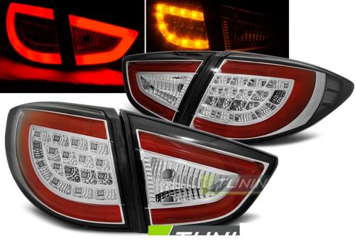 Paire de feux arriere Hyundai IX35 09-15 LED BAR chrome