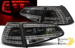 Paire de feux arriere VW Golf 7 13-17 LED Look GTI Noir