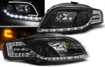 Paire de feux phares Audi A4 B7 04-08 Daylight led LTI noir cligno led