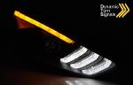 Paire de feux phares Ford Focus 15-18 LED LTI DRL noir