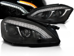 Paire de feux phares Mercedes Classe S W221 de 2005 a 2009 xenon Daylight led noir