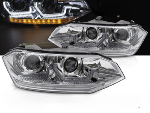 Paire de feux phares VW Polo 6 2G de 2017 a 2021 LED DRL chrome Dynamique