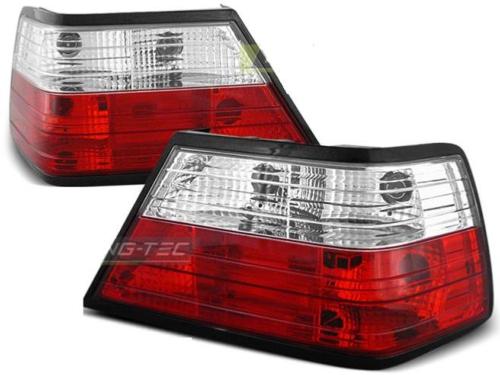 Paire de feux arriere Mercedes classe E W124 85-95 rouge blanc