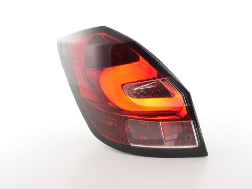 Paire feux arrière Skoda Fabia 5J 5 portes 2007 a 2014 Rouge Led